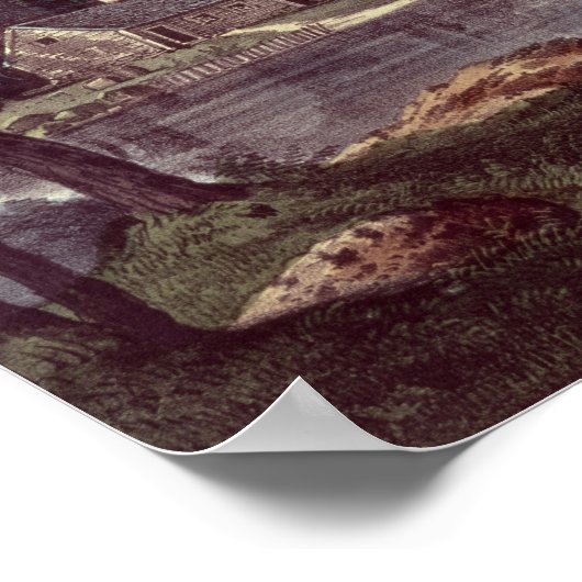 Poster Vaches sur la rive d'un lac (Coin)