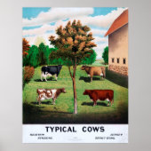 Poster Vaches typiques (Devant)