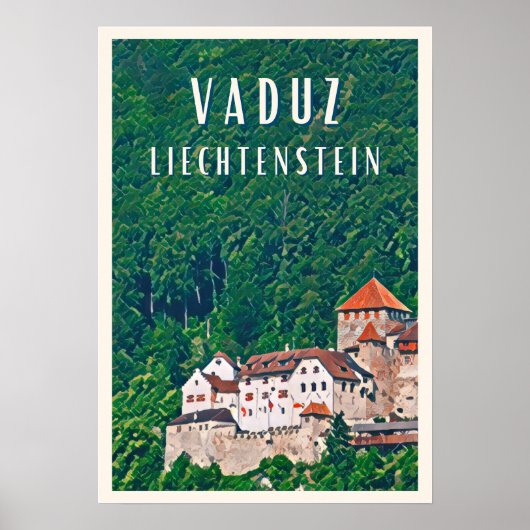 Poster Vaduz, capitale cachée du Liechtenstein (Devant)