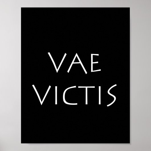 Poster Vae victis (Devant)