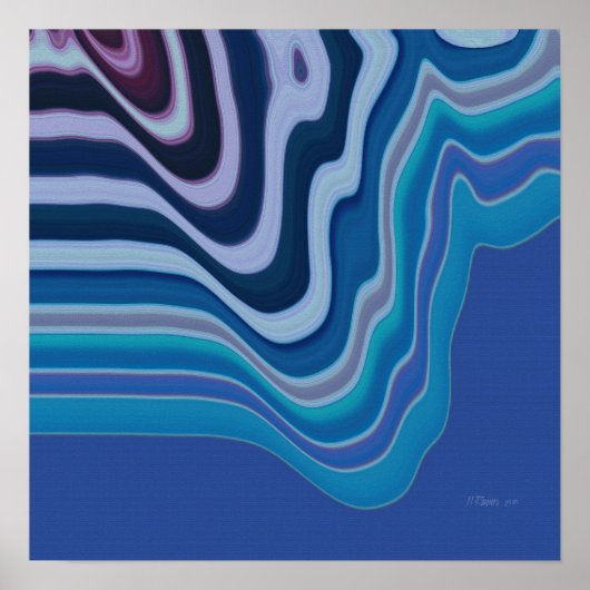 Poster Vague bleue (Devant)