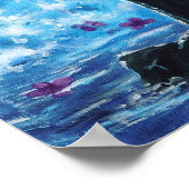 Poster Vague bleue (Coin)