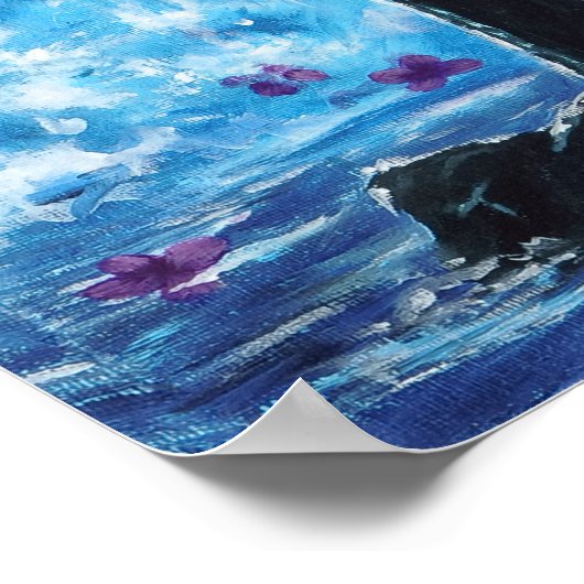 Poster Vague bleue (Coin)