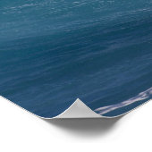 Poster Vague bleue s'écrasant, Maui, Hawaii, États-Unis (Coin)