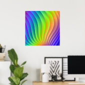 Poster Vague couleur (Bureau à domicile)