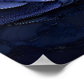 Poster Vague de coucher de soleil majestueuse à l'huile t (Coin)