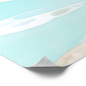 Poster Vague de mer turquoise Coquillage (Coin)