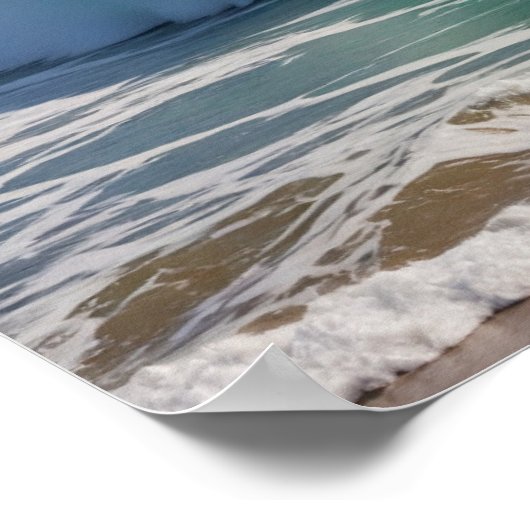 Poster Vague de mer verte (Coin)