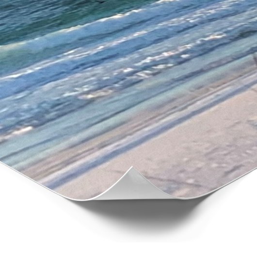 Poster Vague de plage (Coin)