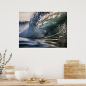 Poster Vague de surf océan (Cuisine)