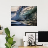 Poster Vague de surf océan (Bureau à domicile)