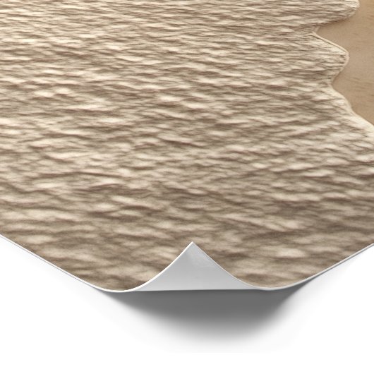 Poster Vague dorée (Coin)