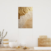 Poster Vague dorée (Cuisine)