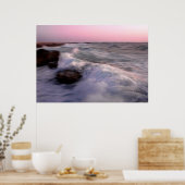 Poster Vague du coucher du soleil (Cuisine)