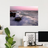 Poster Vague du coucher du soleil (Bureau à domicile)