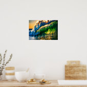 Poster Vague en mer (Cuisine)