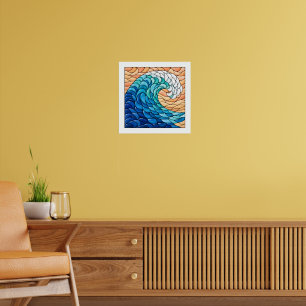 Poster Vague enroulée