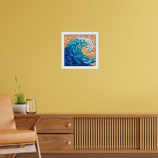 Poster Vague enroulée (Salon 2)