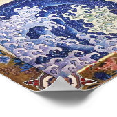 Poster Vague féminine, Hokusai (Coin)