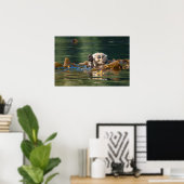 Poster Vague Louter de mer (Bureau à domicile)