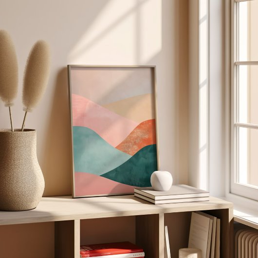 Poster Vague minimaliste Boho