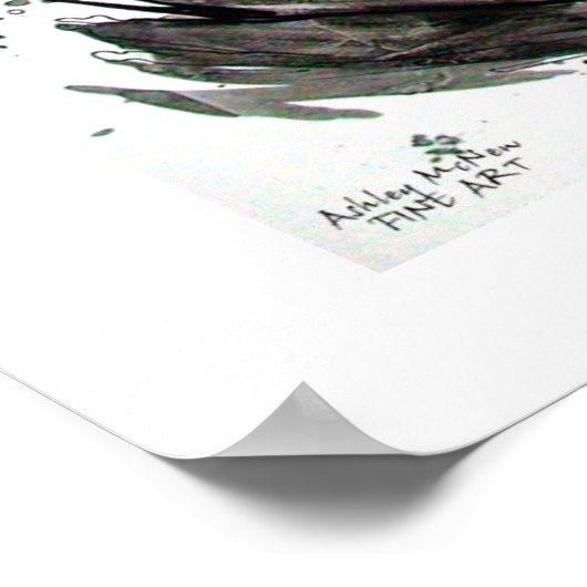 Poster vague noire et blanche (Coin)