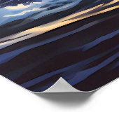 Poster Vague océanique vibrante | Ai (Coin)