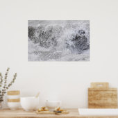 Poster Vague orageuse déferlante (Cuisine)
