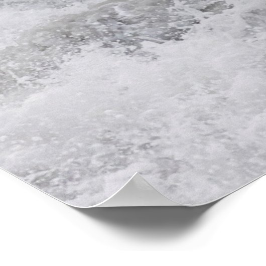 Poster Vague orageuse qui s'écrase (Coin)