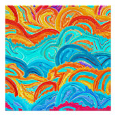 Poster Vague Peinture Motif. Commandez dès maintenant  (Devant)