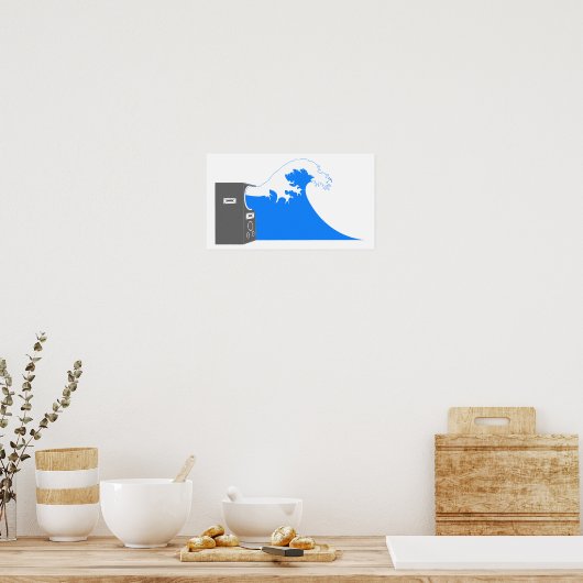 Poster Vague sonore (Cuisine)