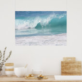 Poster Vague Turquoise magnifique (Cuisine)