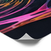 Poster Vague vibrante de plusieurs couleurs (Coin)