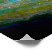 Poster Vagues à l'aquarelle (Coin)