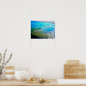 Poster Vagues à l'aquarelle (Cuisine)