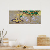 Poster Vagues à Matsushima (à droite), Tawaraya Sotatsu (Cuisine)