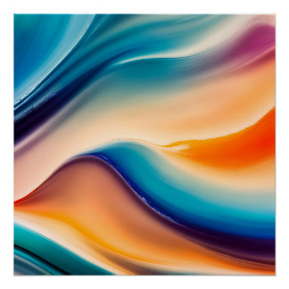 Poster VAGUES Abstraites