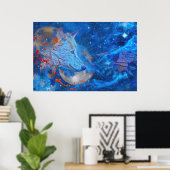 POSTER VAGUES ALPHA GRAY WOLF (Bureau à domicile)