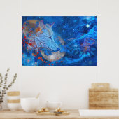 POSTER VAGUES ALPHA GRAY WOLF (Cuisine)