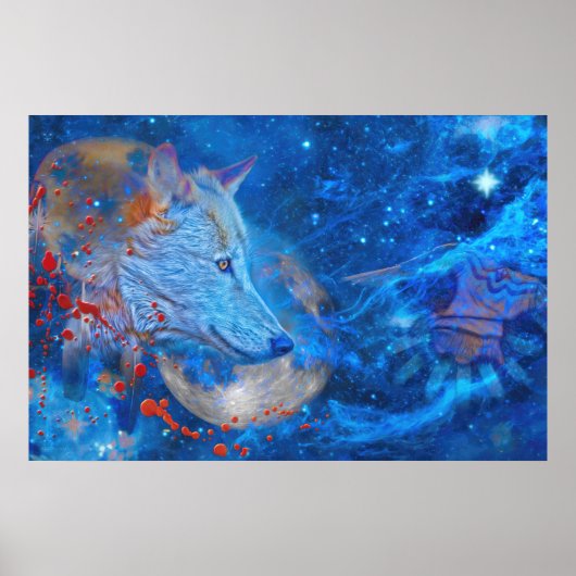POSTER VAGUES ALPHA GRAY WOLF (Devant)