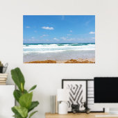 POSTER VAGUES APPORTANT DES ALGUES (Bureau à domicile)