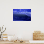 Poster Vagues Bleues (Cuisine)