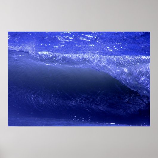 Poster Vagues Bleues (Devant)