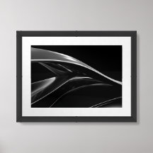 Vagues dans Chrome abstrait noir & blanc photo