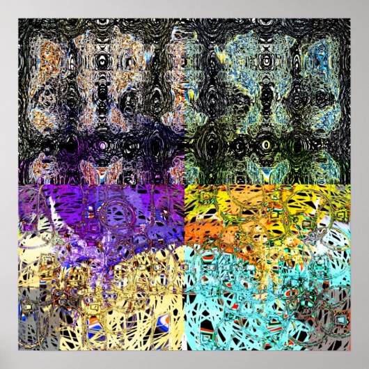 Poster Vagues de cristallite 8 (Devant)