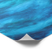 Poster Vagues de lac peint en acrylique (Coin)