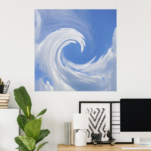 Poster Vagues de nuages...... (Bureau à domicile)