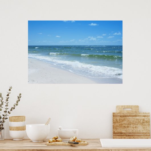 Poster Vagues de plage III (Cuisine)