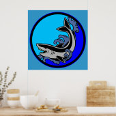 Poster Vagues de requin (Cuisine)