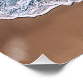 Poster Vagues de rivage de plage (Coin)